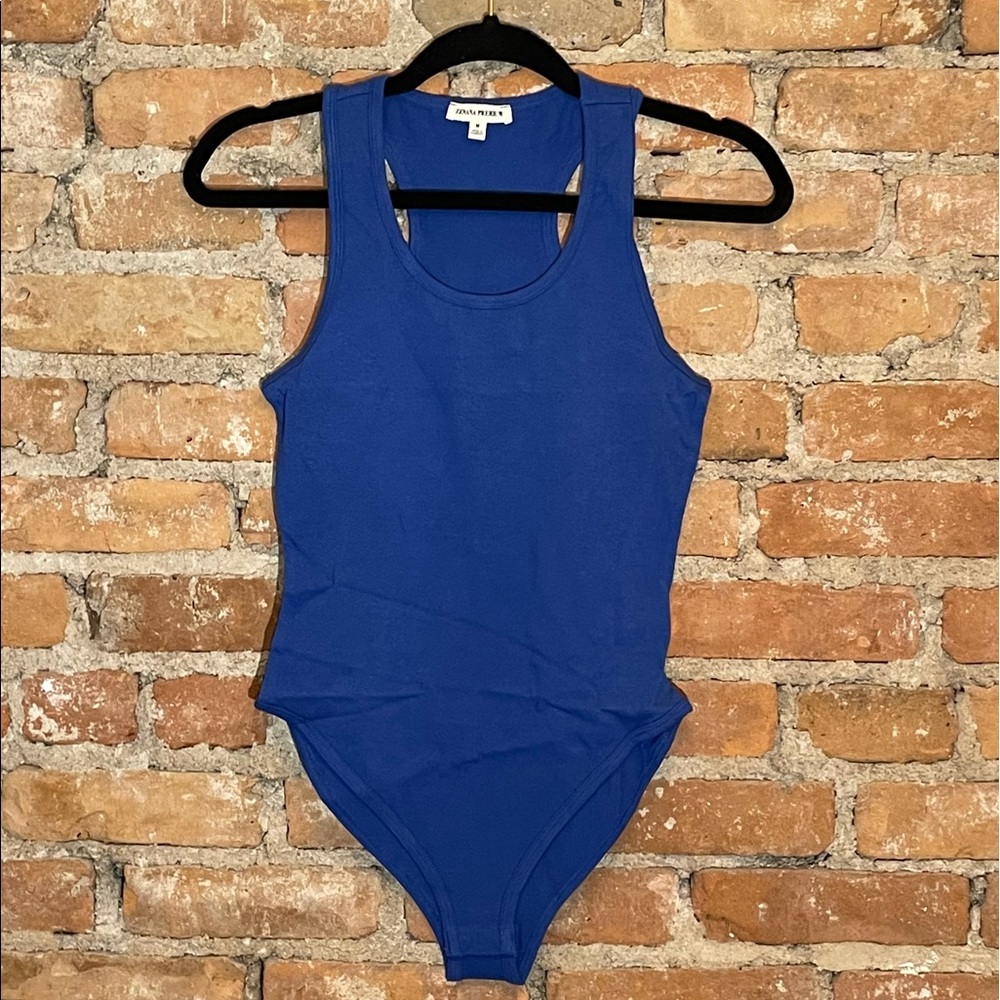 Royal Blue Racerback Bodysuit - Medium
